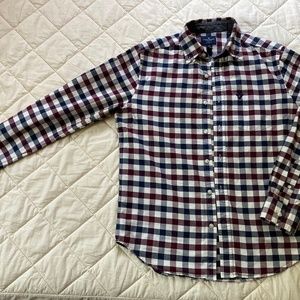 Mens Plaid Button Up